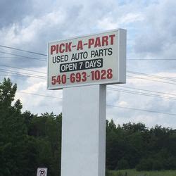 Pick a part fredericksburg va - Pick-A-Part offers self-service and full-service parts from over 6,000 vehicles in Stafford and Fredericksburg. You can also sell your junk car for cash at their location. 